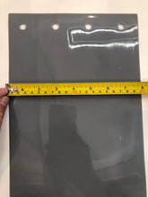 Load image into Gallery viewer, 8&quot; X .08&quot; Gray Opaque PVC Replacement Strip From 72&quot; long each with holes.